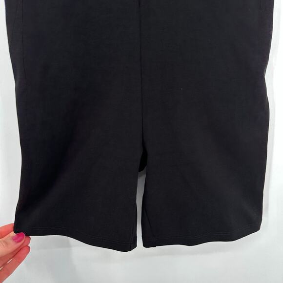 Oak + Fort Fitted Polo Romper Short Sleeve Black Oak Refined Bodysuit - Picture 6 of 11